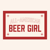 All American Beer Girl Flag
