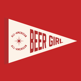 All American Beer Girl Flag - Pennant