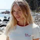 The Ribbed Howdy Tee [White]