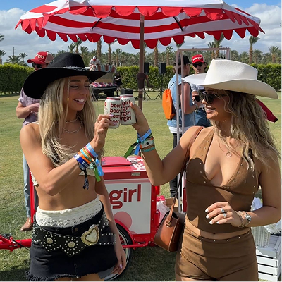 beer girl at stage coach