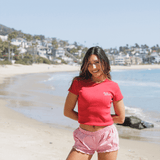 The Ribbed Howdy Tee [Red]